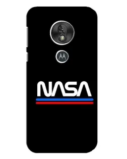 Чехол для Motorola MOTO G7 Play с картинкой «NASA — классика Red Blue» Чехол для Motorola MOTO G7 Play с картинкой «NASA — классика Red Blue»