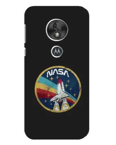 Чехол для Motorola MOTO G7 Play с картинкой «NASA — эмблема миссии»