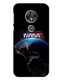 Чехол для Motorola MOTO G7 Play с картинкой «Земля из космоса NASA»
