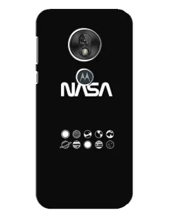 Чехол для Motorola MOTO G7 Play с картинкой «NASA — технический принт»