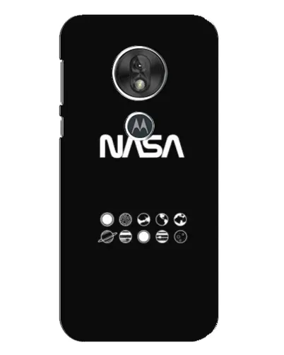 Чехол для Motorola MOTO G7 Play с картинкой «NASA — технический принт»