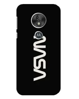 Чехол для Motorola MOTO G7 Play с картинкой «NASA — вертикальный логотип»