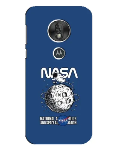 Чехол для Motorola MOTO G7 Play с картинкой «NASA — лунная миссия»