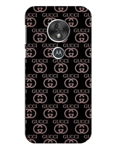 Чехол для Motorola MOTO G7 Play с картинкой «Классическая монограмма Gucci»