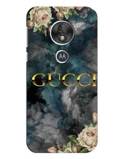 Чехол для Motorola MOTO G7 Play с картинкой «Абстрактные цветы Gucci»