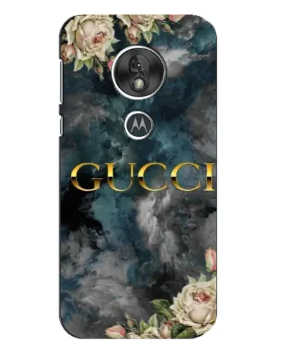 Чехол для Motorola MOTO G7 Play с картинкой «Абстрактные цветы Gucci»
