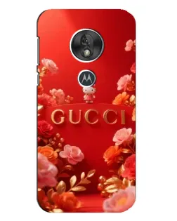 Чехол для Motorola MOTO G7 Play с картинкой «Gucci — золотой сад»