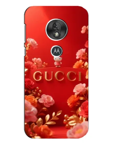 Чехол для Motorola MOTO G7 Play с картинкой «Gucci — золотой сад»