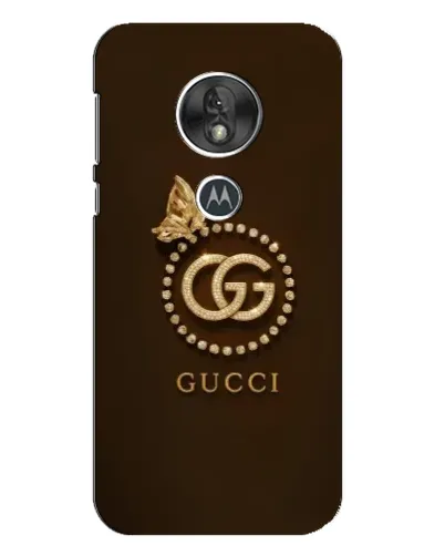 Чехол для Motorola MOTO G7 Play с картинкой «Gucci — золотая бабочка»