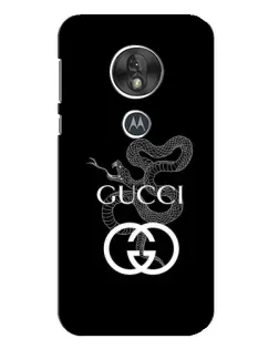 Чехол для Motorola MOTO G7 Play с картинкой «Gucci — серебряная змея»