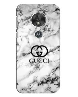 Чехол для Motorola MOTO G7 Play с картинкой «Gucci — мраморный шик»