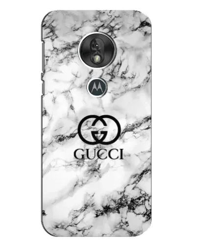 Чехол для Motorola MOTO G7 Play с картинкой «Gucci — мраморный шик»