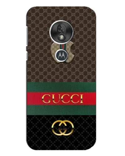 Чехол для Motorola MOTO G7 Play с картинкой «Gucci — брендированный десерт»