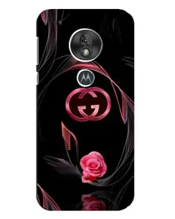 Чехол для Motorola MOTO G7 Play с картинкой «Gucci — неоновая роза»