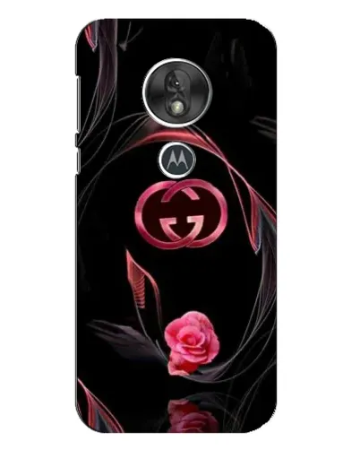 Чехол для Motorola MOTO G7 Play с картинкой «Gucci — неоновая роза»