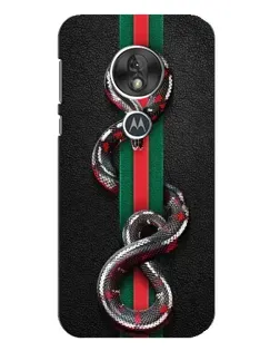 Чехол для Motorola MOTO G7 Play с картинкой «Gucci — змея на полосе»