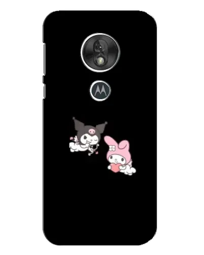 Чехол для Motorola MOTO G7 Play с картинкой «My Melody и Kuromi»