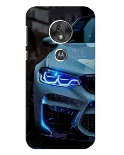 Чехол для Motorola MOTO G7 Play с картинкой «Взгляд BMW с синими фарами» Чехол для Motorola MOTO G7 Play с картинкой «Взгляд BMW с синими фарами»