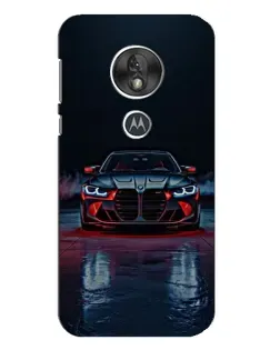 Чехол для Motorola MOTO G7 Play с картинкой «BMW на мокрой дороге»
