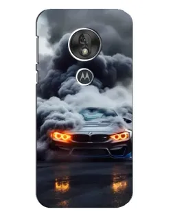 Чехол для Motorola MOTO G7 Play с картинкой «BMW в дыму»