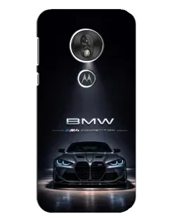 Чехол для Motorola MOTO G7 Play с картинкой «BMW сквозь ночной город»