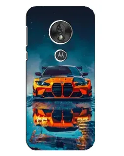 Чехол для Motorola MOTO G7 Play с картинкой «BMW — золотая эмблема»