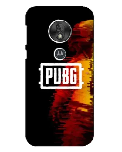 Чехол для Motorola MOTO G7 Play с картинкой «Яркий логотип PUBG»