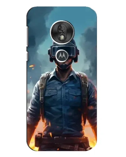 Чехол для Motorola MOTO G7 Play с картинкой «PUBG — реалистичный герой»