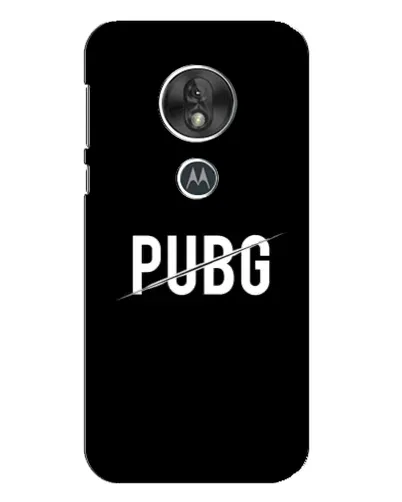 Чехол для Motorola MOTO G7 Play с картинкой «PUBG — белый логотип»