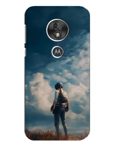 Чехол для Motorola MOTO G7 Play с картинкой «Герой PUBG на скале»