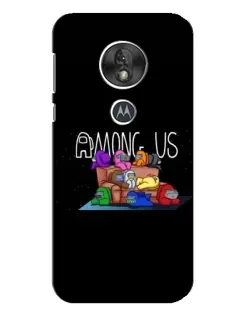 Чехол для Motorola MOTO G7 Play с картинкой «Логотип Among Us»
