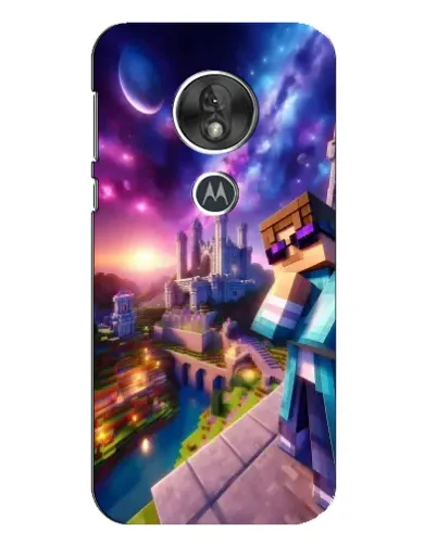 Чехол для Motorola MOTO G7 Play с картинкой «Стив и космос» Чехол для Motorola MOTO G7 Play с картинкой «Стив и космос»