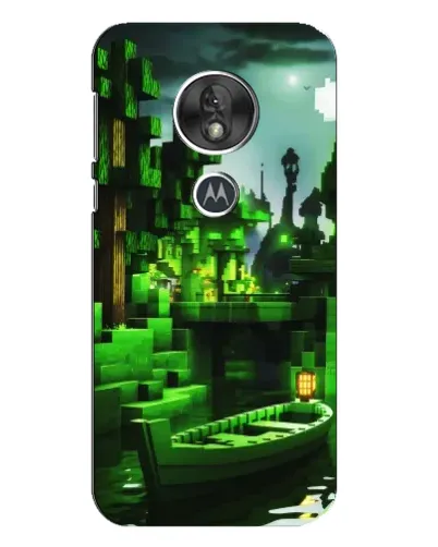 Чехол для Motorola MOTO G7 Play с картинкой «Minecraft лесной пейзаж» Чехол для Motorola MOTO G7 Play с картинкой «Minecraft лесной пейзаж»