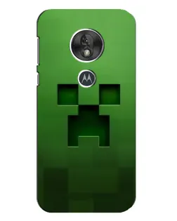 Чехол для Motorola MOTO G7 Play с картинкой «Крипер микро-дизайн» Чехол для Motorola MOTO G7 Play с картинкой «Крипер микро-дизайн»