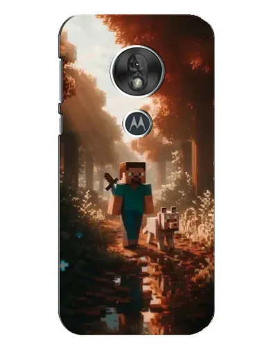 Чехол для Motorola MOTO G7 Play с картинкой «Стив в лесу» Чехол для Motorola MOTO G7 Play с картинкой «Стив в лесу»