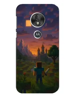 Чехол для Motorola MOTO G7 Play с картинкой «Стив у башни» Чехол для Motorola MOTO G7 Play с картинкой «Стив у башни»