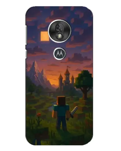 Чехол для Motorola MOTO G7 Play с картинкой «Стив у башни» Чехол для Motorola MOTO G7 Play с картинкой «Стив у башни»