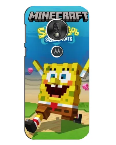 Чехол для Motorola MOTO G7 Play с картинкой «Губка Боб Minecraft» Чехол для Motorola MOTO G7 Play с картинкой «Губка Боб Minecraft»
