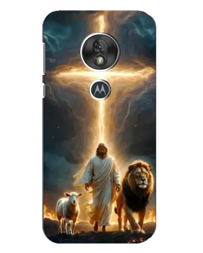 Чехол для Motorola MOTO G7 Play с картинкой «Лев Иуды и Свет» Чехол для Motorola MOTO G7 Play с картинкой «Лев Иуды и Свет»