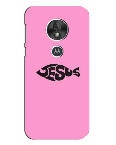 Чехол для Motorola MOTO G7 Play с картинкой «Розовый символ Jesus» Чехол для Motorola MOTO G7 Play с картинкой «Розовый символ Jesus»