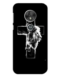 Чехол для Motorola MOTO G7 Play с картинкой «Сияющий крест Jesus»