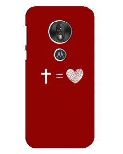 Чехол для Motorola MOTO G7 Play с картинкой «Уравнение любви»