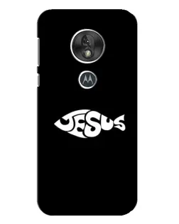 Чехол для Motorola MOTO G7 Play с картинкой «Рыба Jesus»