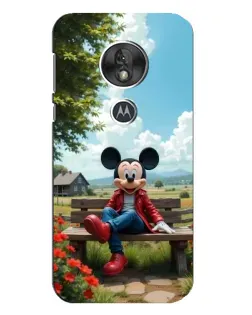 Чехол для Motorola MOTO G7 Play с картинкой «Микки на скамейке»