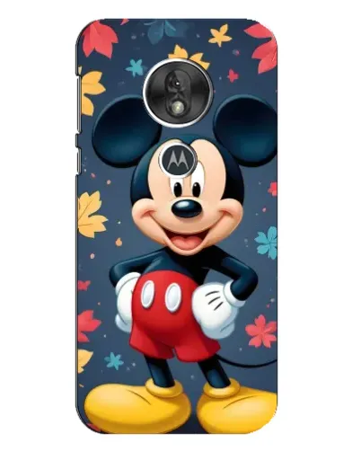 Чехол для Motorola MOTO G7 Play с картинкой «Осенний Mickey Mouse»