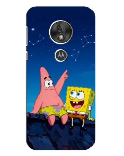 Чехол для Motorola MOTO G7 Play с картинкой «Губка Боб и Патрик ночью» Чехол для Motorola MOTO G7 Play с картинкой «Губка Боб и Патрик ночью»