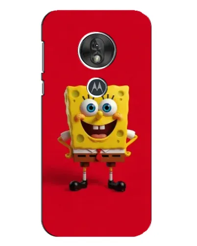 Чехол для Motorola MOTO G7 Play с картинкой «Спанч Боб на красном» Чехол для Motorola MOTO G7 Play с картинкой «Спанч Боб на красном»
