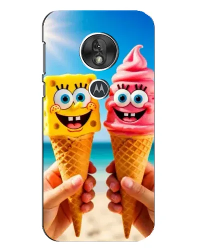 Чехол для Motorola MOTO G7 Play с картинкой «Спанч Боб мороженое» Чехол для Motorola MOTO G7 Play с картинкой «Спанч Боб мороженое»