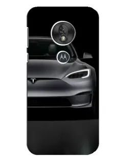 Чехол для Motorola MOTO G7 Play с картинкой «Tesla Model S Look»