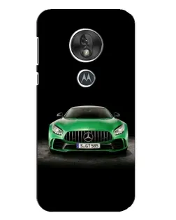 Чехол для Motorola MOTO G7 Play с картинкой «Mercedes — неоновый лого»